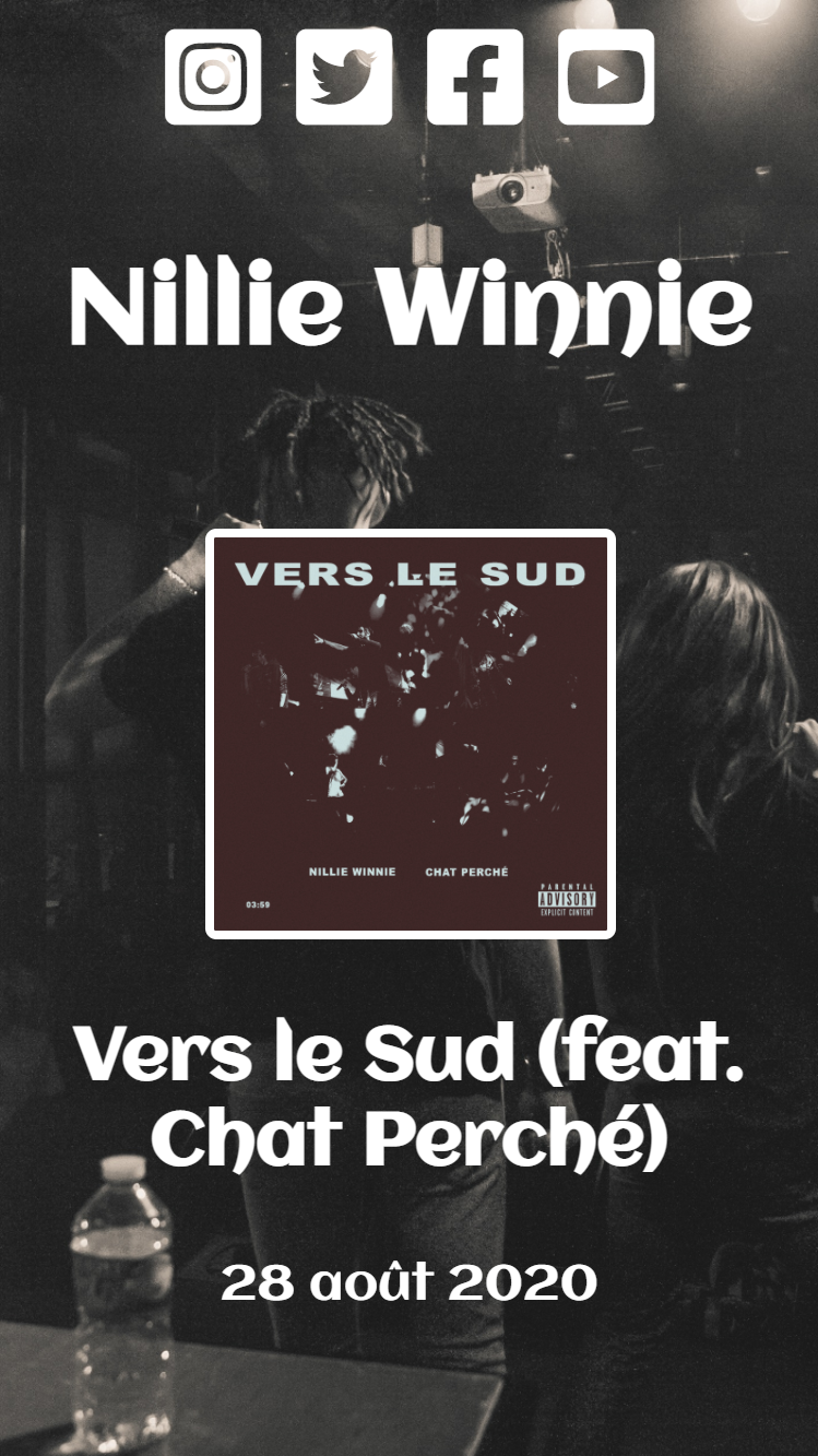 Capture d'écran du site de Nillie Winnie